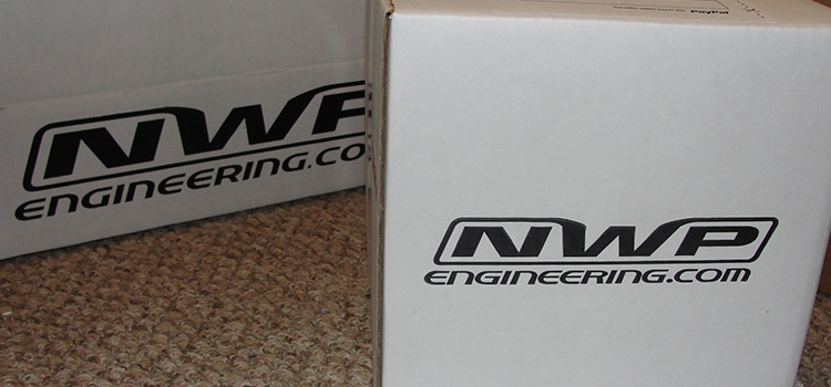 NWP Engineering Throttle Bottle Shipping Box